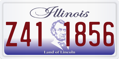 IL license plate Z411856