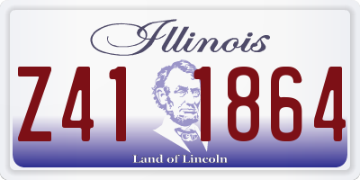 IL license plate Z411864
