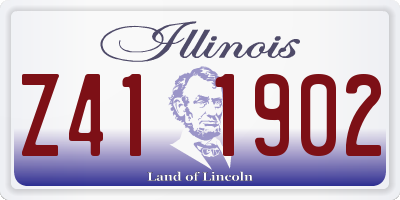 IL license plate Z411902