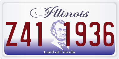 IL license plate Z411936