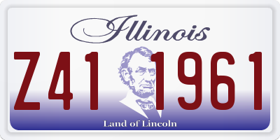 IL license plate Z411961