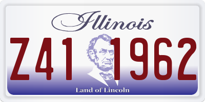 IL license plate Z411962