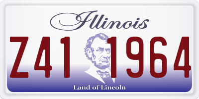 IL license plate Z411964
