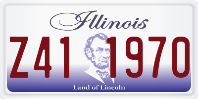 IL license plate Z411970
