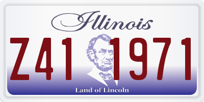 IL license plate Z411971
