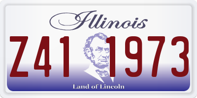 IL license plate Z411973