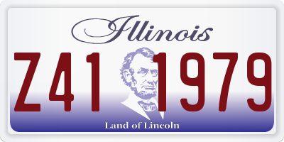 IL license plate Z411979