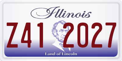 IL license plate Z412027