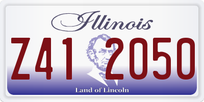 IL license plate Z412050