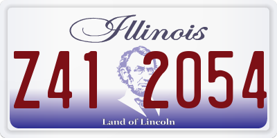 IL license plate Z412054