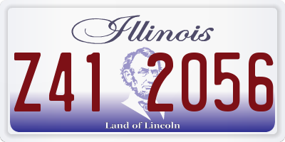 IL license plate Z412056