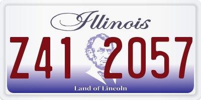 IL license plate Z412057
