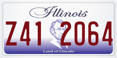 IL license plate Z412064