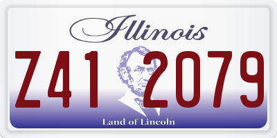 IL license plate Z412079
