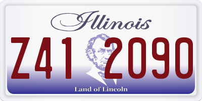 IL license plate Z412090
