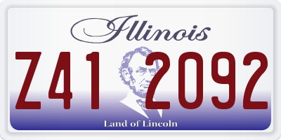 IL license plate Z412092