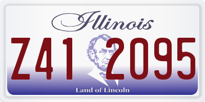 IL license plate Z412095