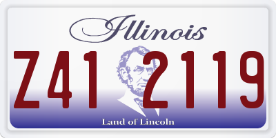 IL license plate Z412119