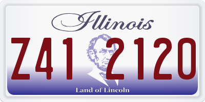 IL license plate Z412120