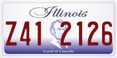 IL license plate Z412126