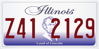 IL license plate Z412129