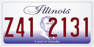 IL license plate Z412131