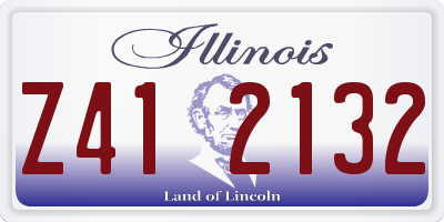 IL license plate Z412132