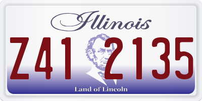 IL license plate Z412135
