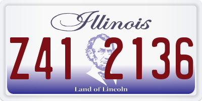 IL license plate Z412136