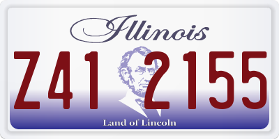 IL license plate Z412155