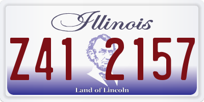 IL license plate Z412157