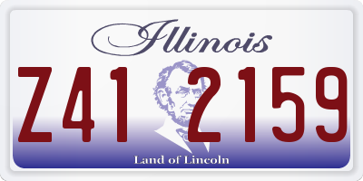IL license plate Z412159