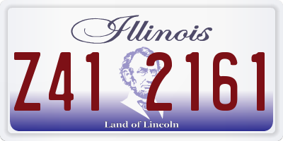 IL license plate Z412161