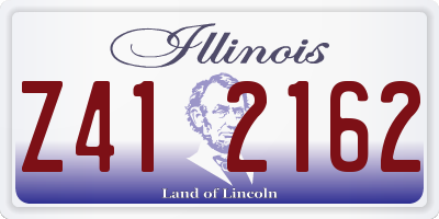 IL license plate Z412162