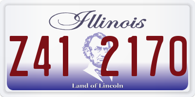 IL license plate Z412170