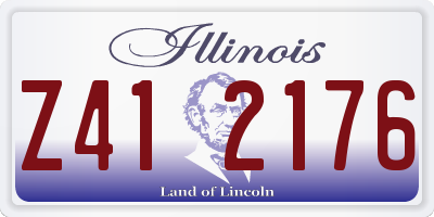 IL license plate Z412176