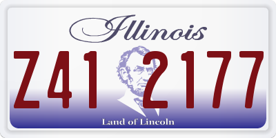 IL license plate Z412177