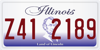 IL license plate Z412189