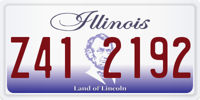 IL license plate Z412192