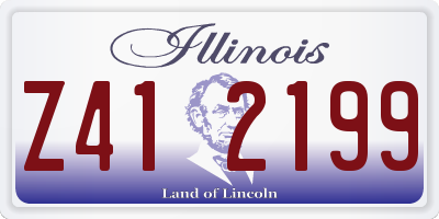IL license plate Z412199