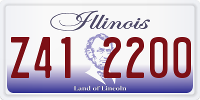 IL license plate Z412200
