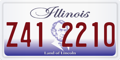 IL license plate Z412210