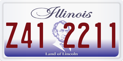 IL license plate Z412211