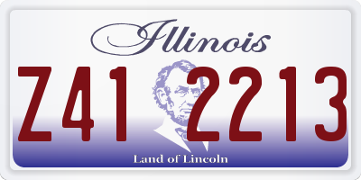 IL license plate Z412213