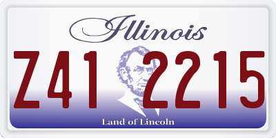 IL license plate Z412215