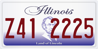 IL license plate Z412225