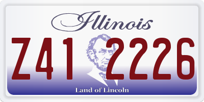IL license plate Z412226