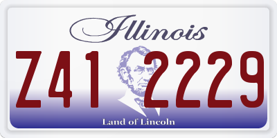 IL license plate Z412229