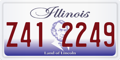 IL license plate Z412249