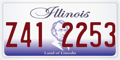 IL license plate Z412253